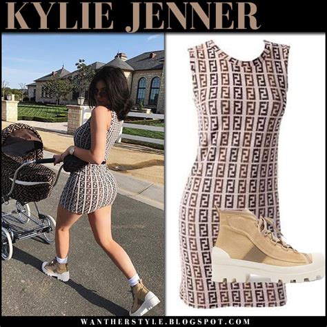 kylie jenner fendi dress|Kylie Jenner Fendi Dress .